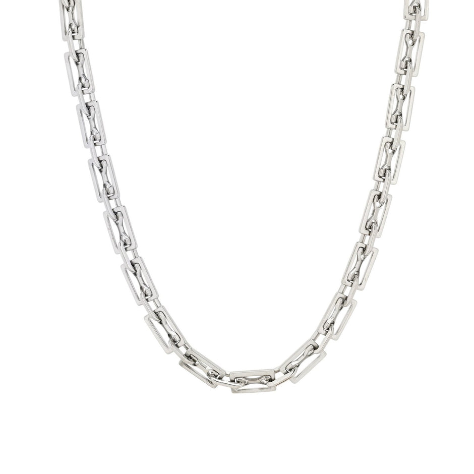Collier en acier rectangles