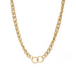 Collier en acier cercles entrelacé