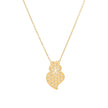 Collier en acier texture coração de viana