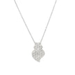 Collier en acier texture coração de viana