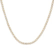 Collier en acier rivière ovale