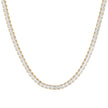 Collier en acier rivière carré