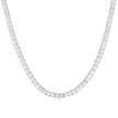 Collier en acier rivière carré