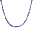 Collier en acier rivière carré