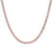 Collier en acier rivière carré