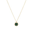 Collier en acier irrégulier pierre