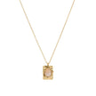 Collier en acier pendentif ovale