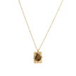 Collier en acier pendentif ovale