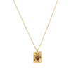 Collier en acier pendentif rectangulaire
