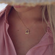 Collier en acier pendentif rectangulaire